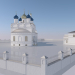 modello 3D di Chiesa di San Giorgio con annessi e staccionate. Dedovsk comprare - rendering