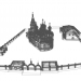 3d Георгіївський храм з прибудовами та огорожами. Дідівськ модель купити - зображення