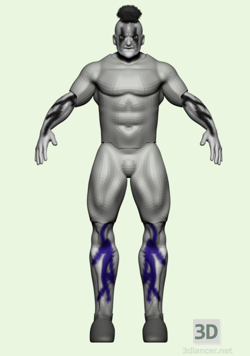 3D Modell Junge - Vorschau