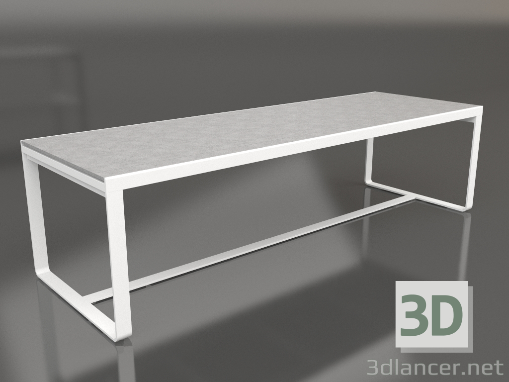 3D modeli Yemek masası 270 (DEKTON Kreta, Beyaz) - önizleme