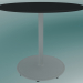 3d model Table BON (9380-51 (⌀ 60cm), H 51cm, HPL black, cast iron white) - preview
