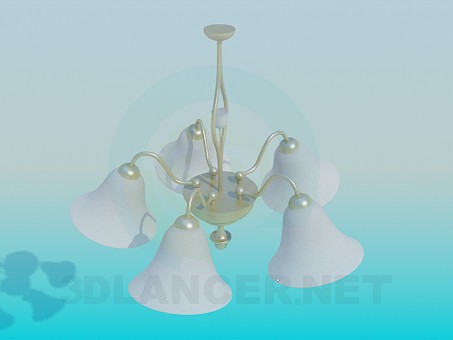 3d model Lámpara campana - vista previa
