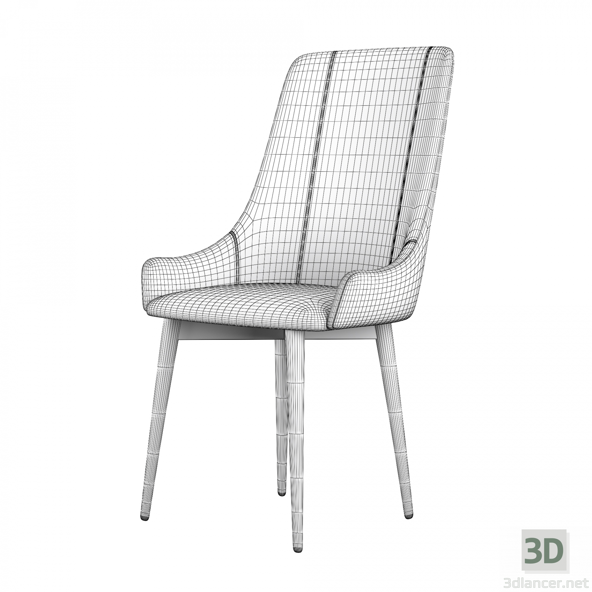 modèle 3D Chaise "Boston" Forpost-shop - preview