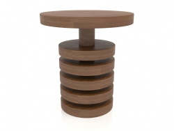 कॉफी टेबल जेटी 04 (डी = 500x550, लकड़ी की भूरी रोशनी)