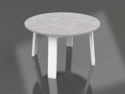 Round side table (White, DEKTON)