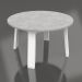 3d модель Круглый боковой стол (White, DEKTON) – превью