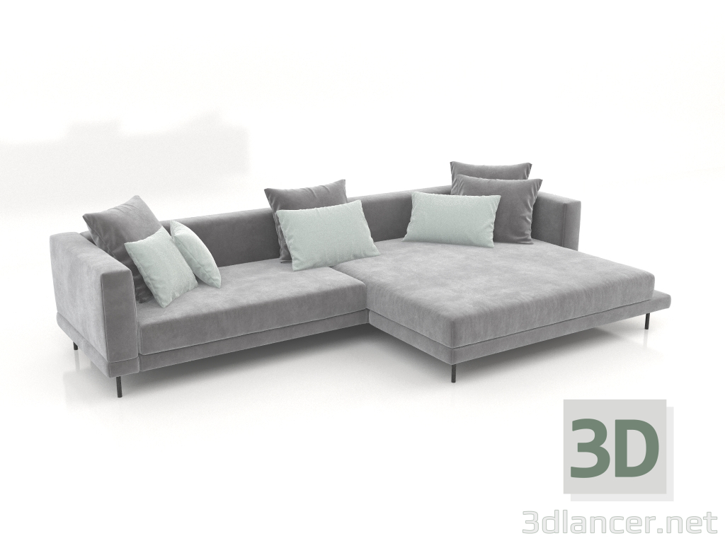 3D Modell Sofa Carol 3360 x 1800 (Gallardo 29) - Vorschau