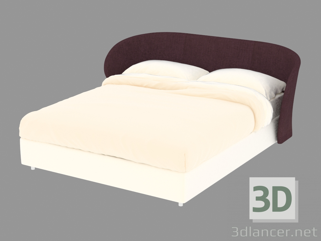 3 डी मॉडल डबल बेड सेलीन - पूर्वावलोकन