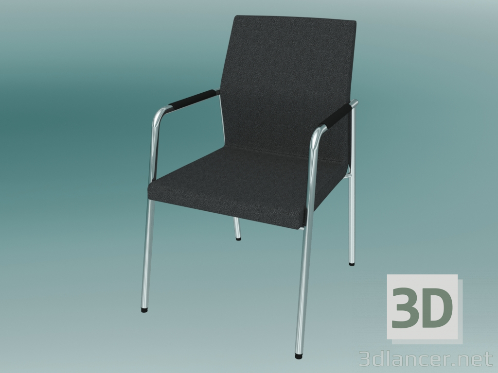 3d модель Офісний стілець (21H) – превью