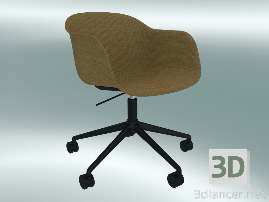 3d модель Кресло с газлифтом Fiber (Remix 433, Black) – превью
