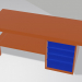3d model Mesa con cajones - vista previa