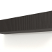 Modelo 3d Prateleira suspensa ST 06 (1 porta ondulada, 1200x315x250, madeira castanho escuro) - preview