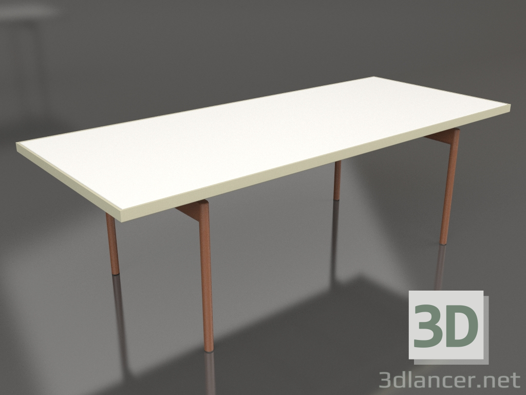 Modelo 3d Mesa de jantar (ouro, DEKTON Zenith) - preview