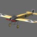 3d model Fokker Eindecker World War 1 fighter aircraft - preview