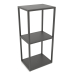 3d model Rack-console rectangular (METAL, 40x30x86, 3 shelves) - preview