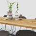 3d Dining table for 6-8 seats model buy - render