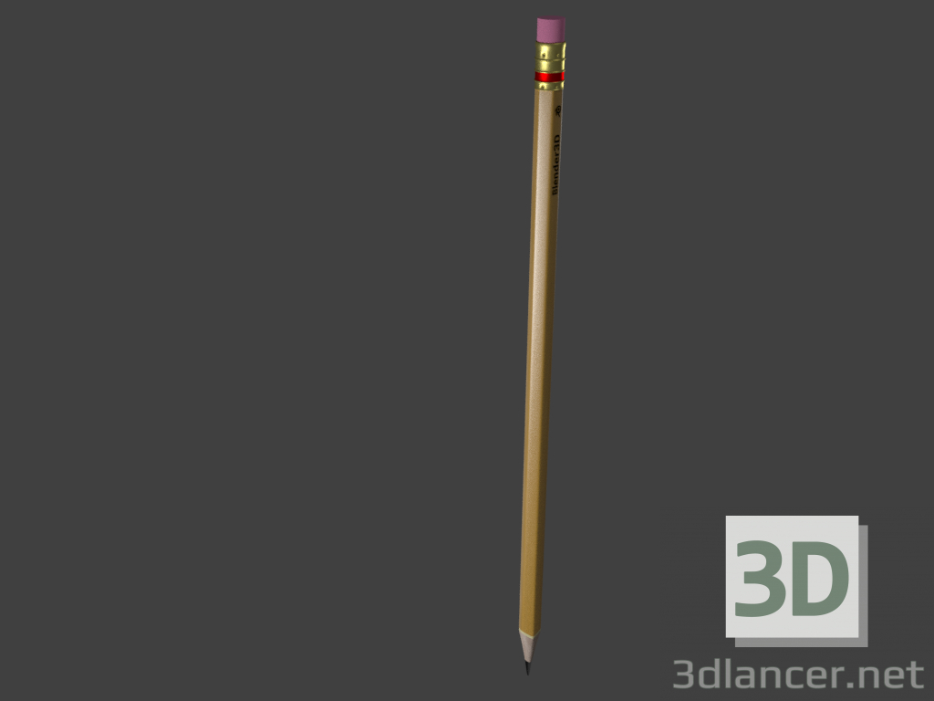 3 डी मॉडल पेंसिल - पूर्वावलोकन