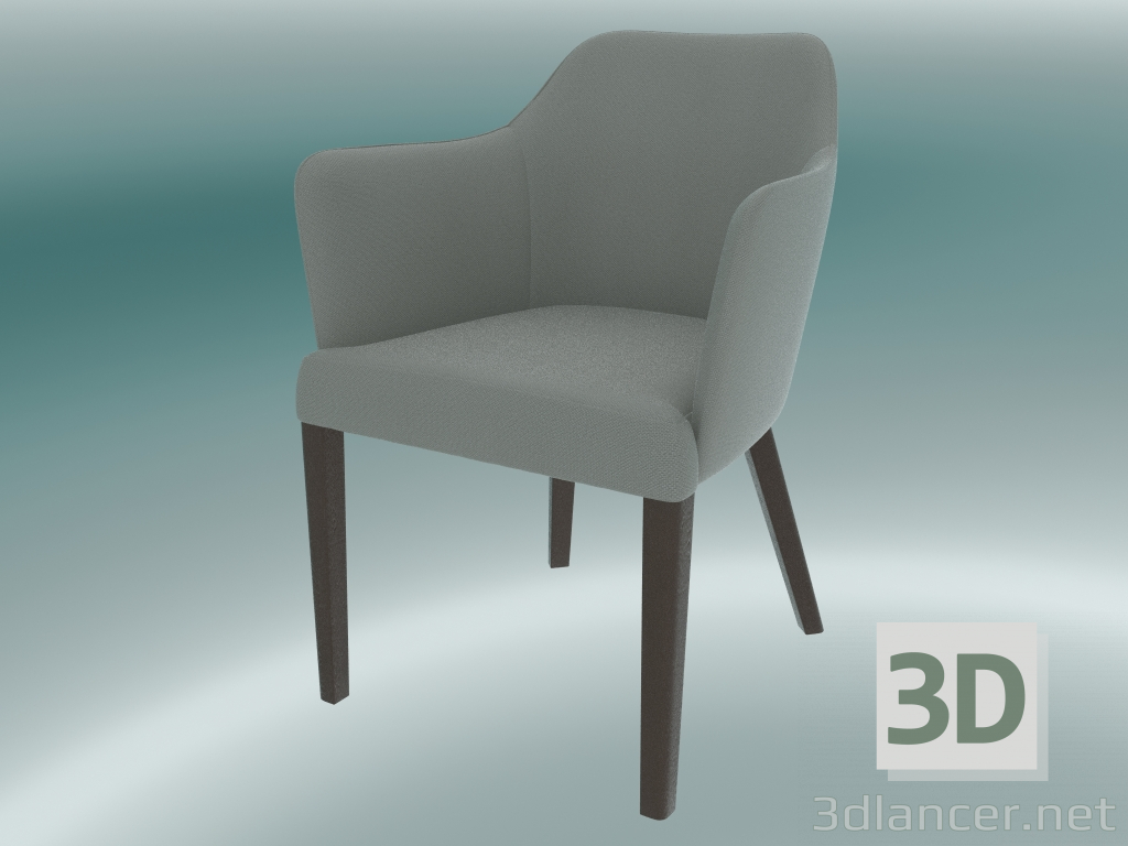 Modelo 3d Semi-Cadeira Bradley (Cinza) - preview