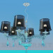 3d model Chandelier for six shades - preview