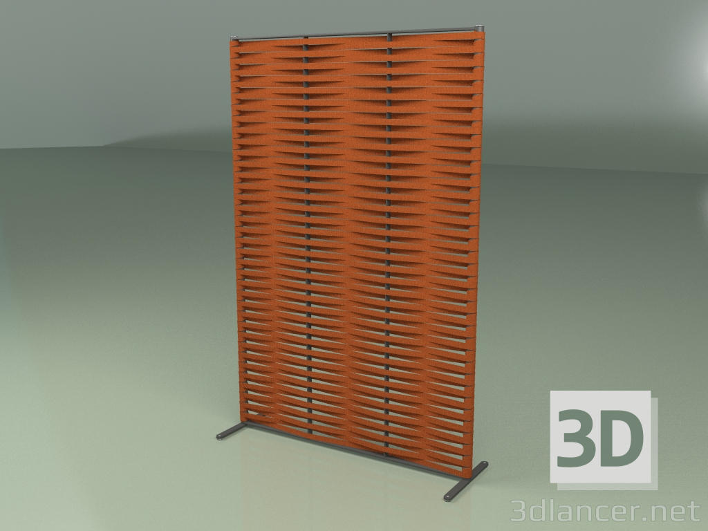 3D Modell Wandschirm 001 (Gürtel 25mm Orange) - Vorschau