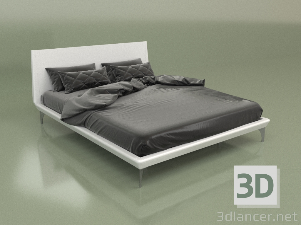 3D modeli Çift kişilik yatak GL 2016 (Beyaz) - önizleme