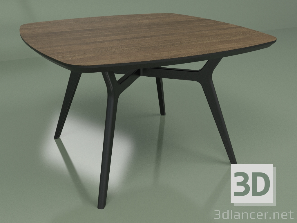 3d model Dining table Lars Walnut (black, 1200x1200) - preview