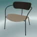 modello 3D Chair Pavilion (AV6, H 70cm, 65x69cm, Noce, Pelle - Anilina di seta) - anteprima