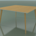 3D Modell Quadratischer Tisch 3503 (H 74 - 140 x 140 cm, M02, natürliche Eiche, Option 1) - Vorschau