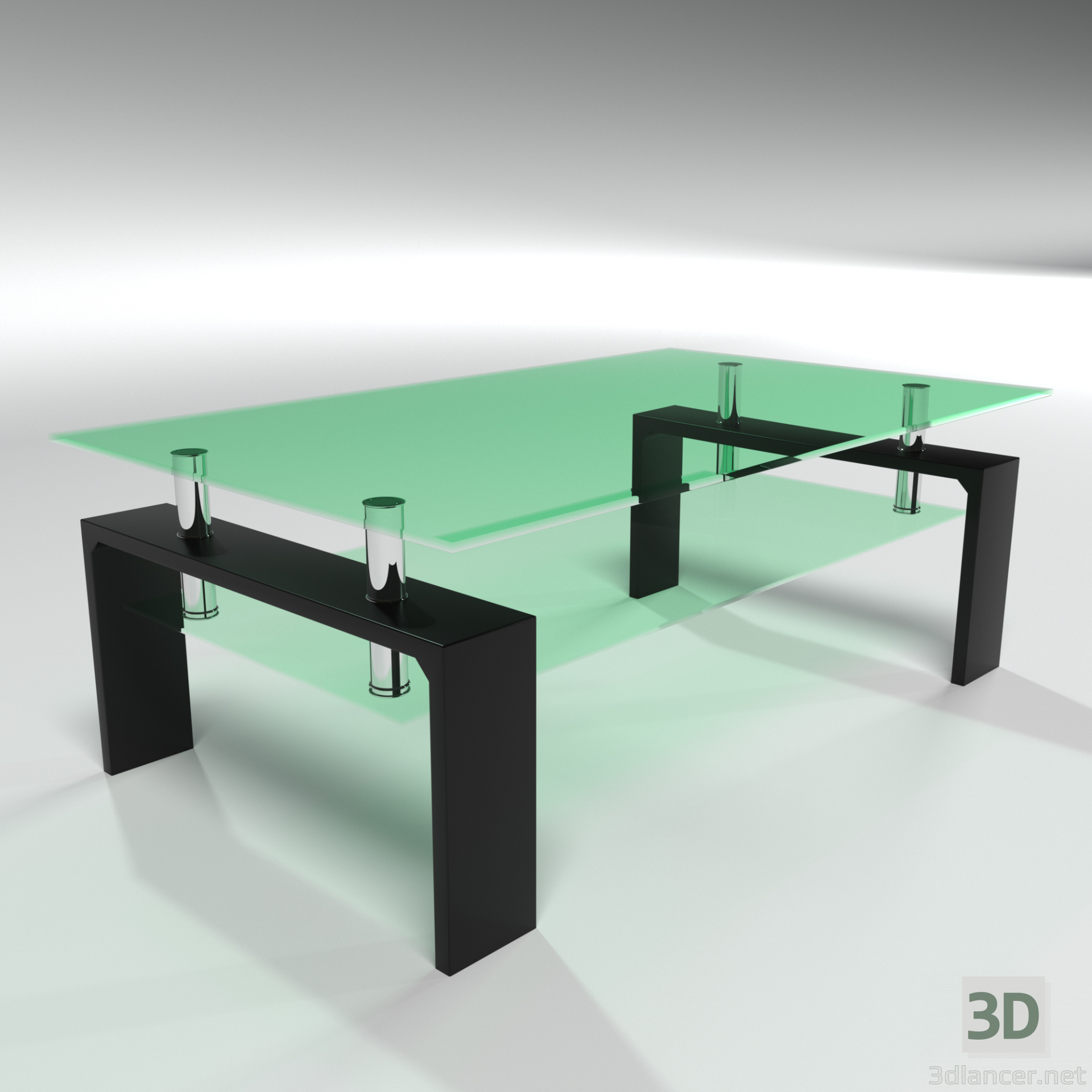3d скляний стіл модель купити - зображення