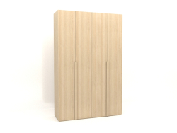 अलमारी मेगावाट 02 लकड़ी (1800x600x2800, लकड़ी सफेद)