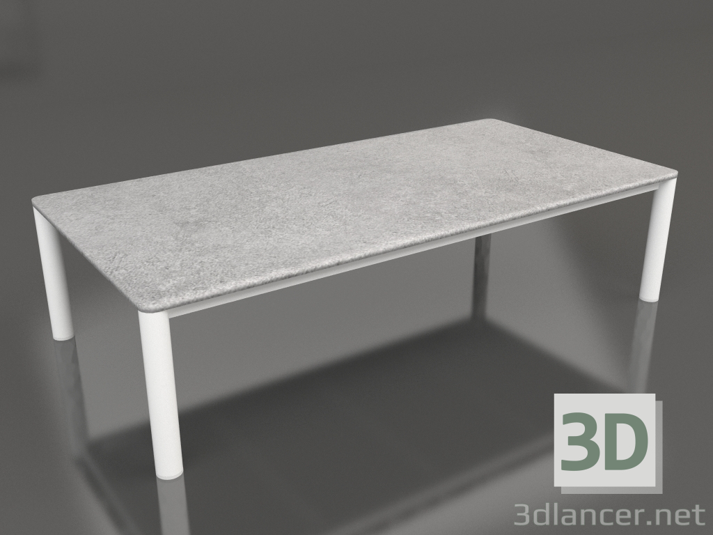 3d model Coffee table 70×140 (White, DEKTON Kreta) - preview