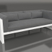 3D Modell 3-Sitzer-Sofa (Weiß) - Vorschau