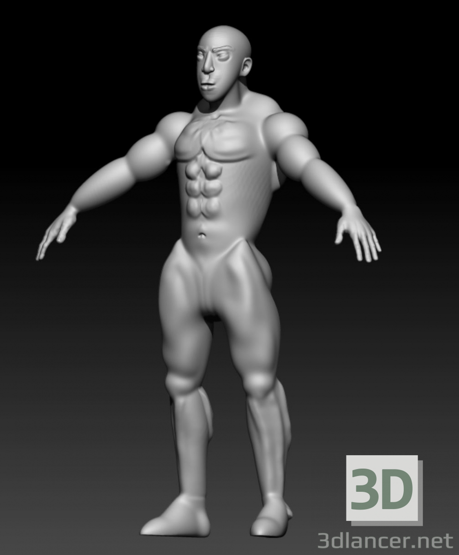 modèle 3D Ailier gauche - preview
