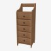 3d model Chest of drawers with 5 drawers - preview