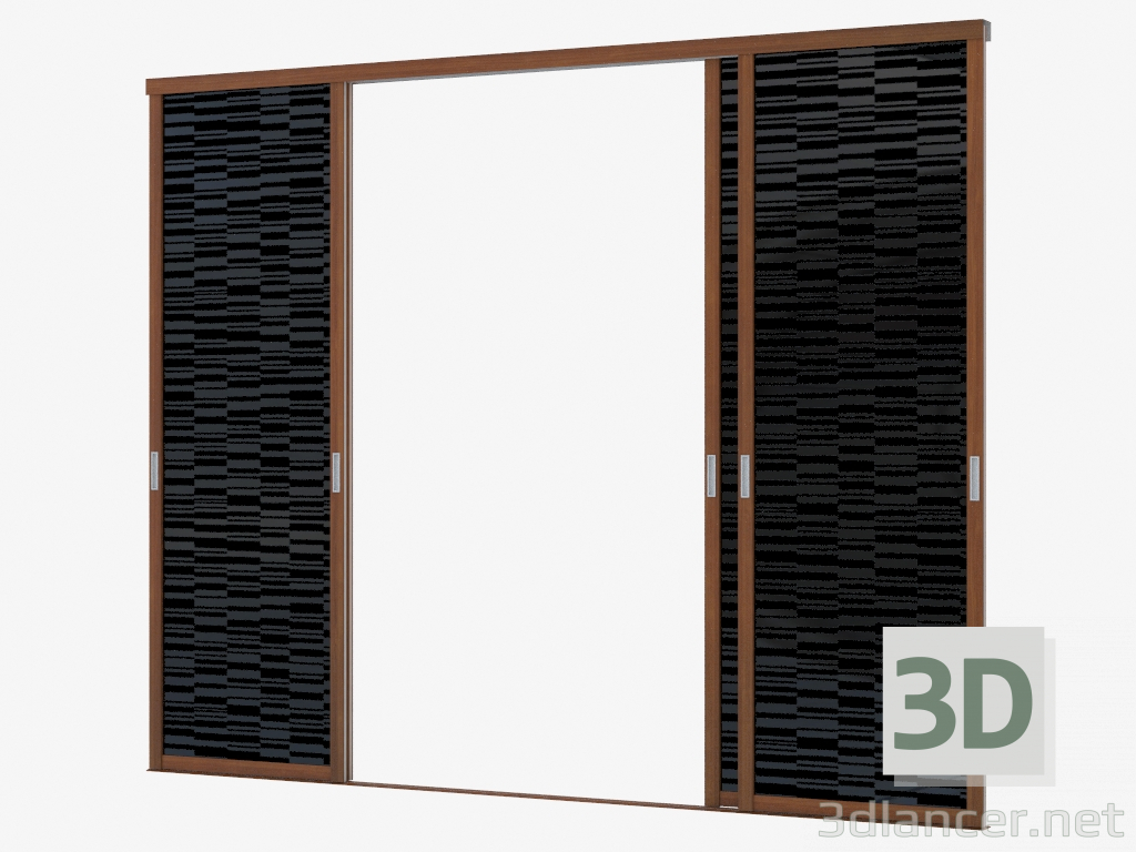 Modelo 3d Sistema deslizante para armário embutido (sh 11) - preview