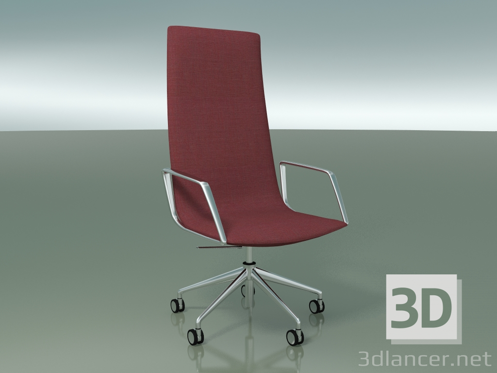 3d model Manager chair 4905BI (5 wheels, with armrests) - preview