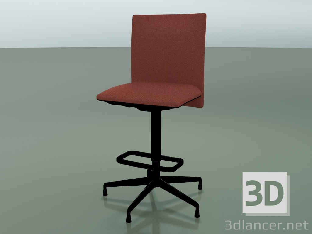 3d model Low back stool 6507 (5 legs, with removable padding, V39) - preview