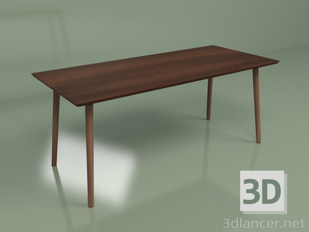 3d модель Обеденный стол Copine (орех американский) – превью