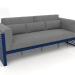 3d model 3-seater sofa with a high back (Night blue) - preview
