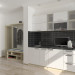 3D Modell Küche 2800x600x2200(h) Minimalismus - Vorschau