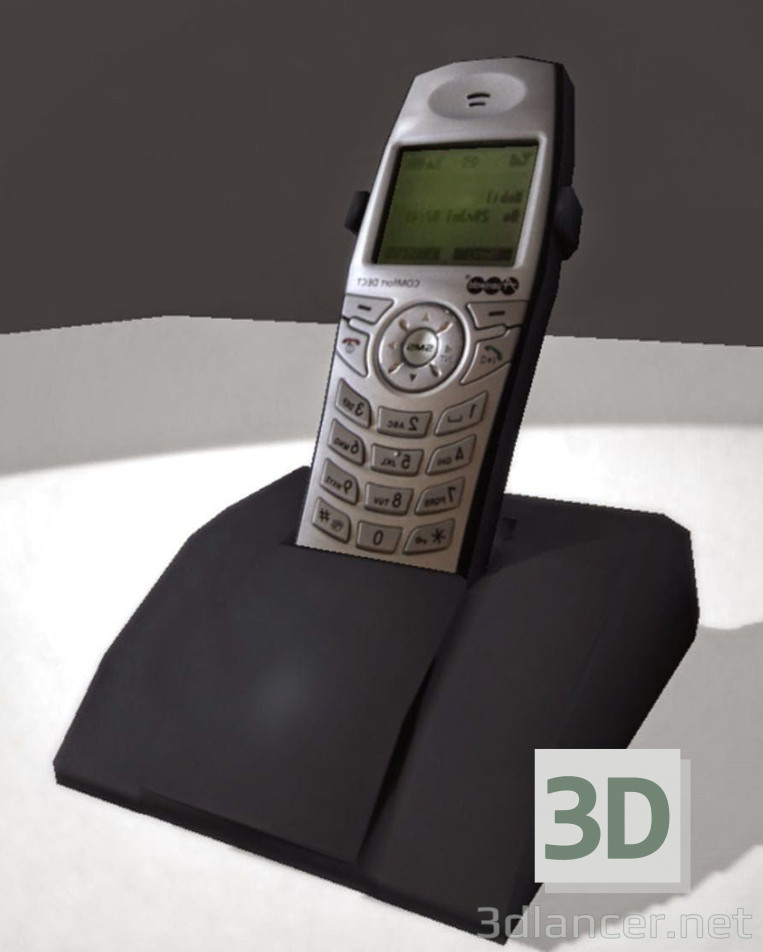 3 डी मॉडल ताररहित टेलीफोन - पूर्वावलोकन