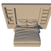 3D Yatak modeli satın - render