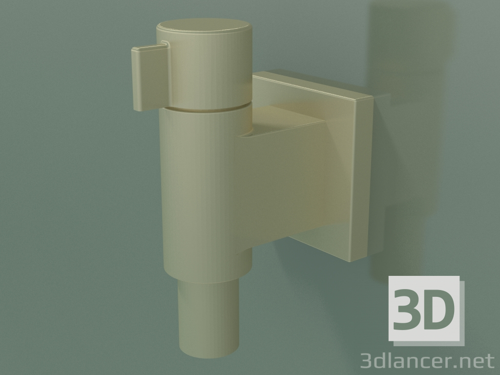 modello 3D Gomito di collegamento a parete con valvola (28 451 985-28) - anteprima