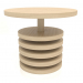 modèle 3D Table à manger DT 03 (D=900x750, bois blanc) - preview