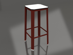 High stool (Wine red)