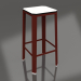 3d model High stool (Wine red) - preview