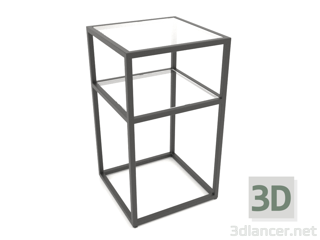 3D Modell Quadratischer Schrank (GLAS, 40x40x70) - Vorschau