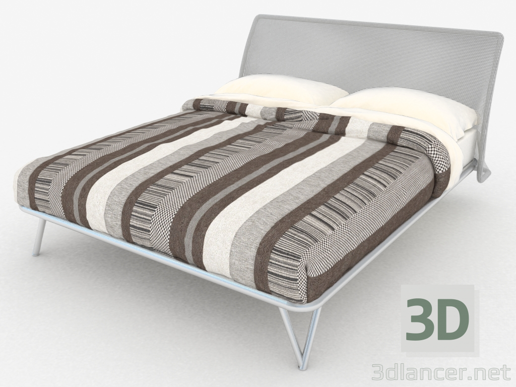 3D modeli Çift kişilik yatak Essentia - önizleme