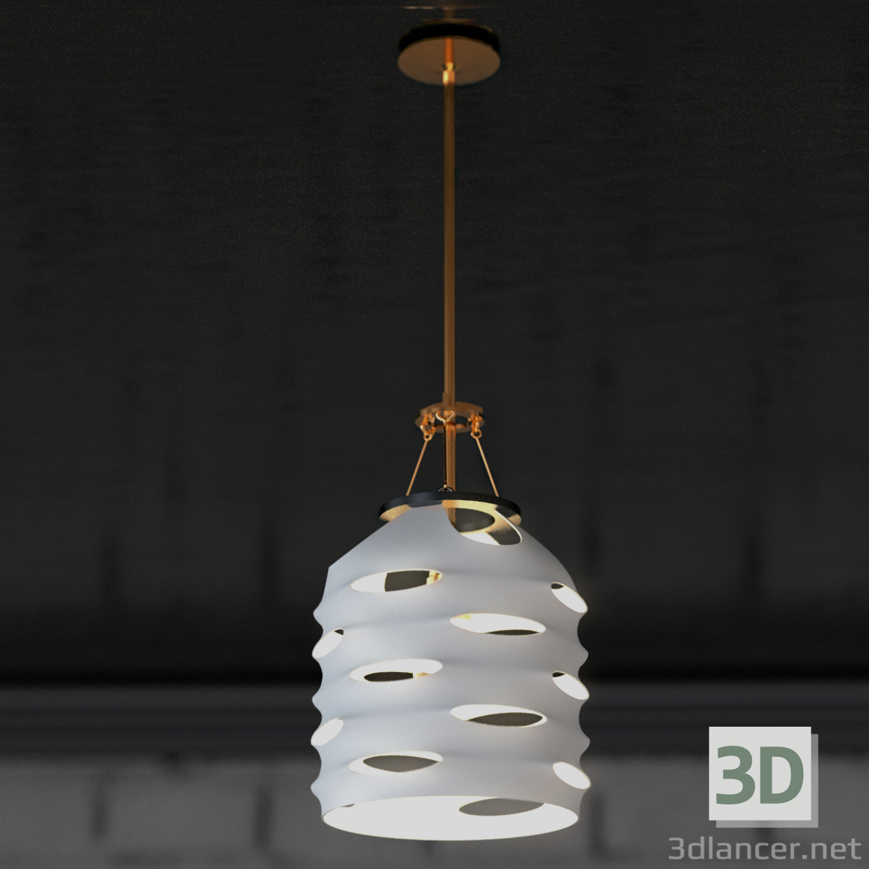 3d model Suspended chandelier - preview