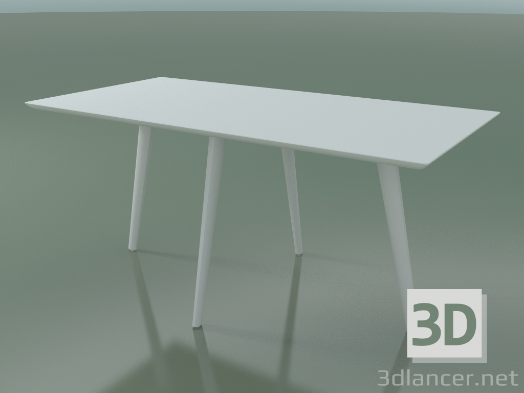 modello 3D Tavolo rettangolare 3504 (H 74 - 160x80 cm, M02, L07, opzione 1) - anteprima